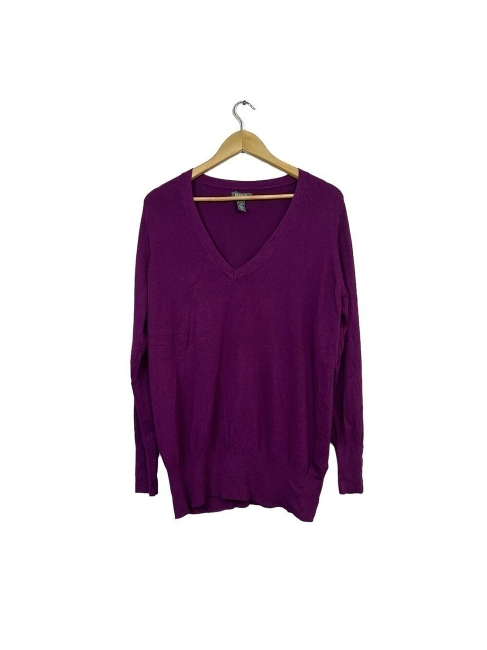 Kenneth Cole Reaction Men's V Neck Purple Sweater Size XXL